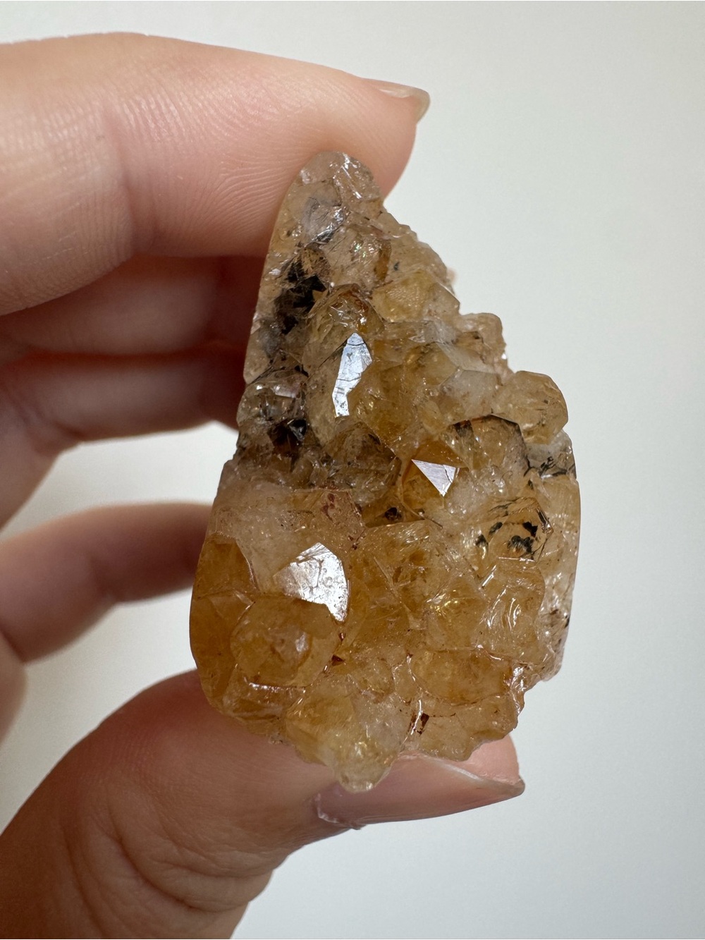 Citrine/yellow crystal cluster